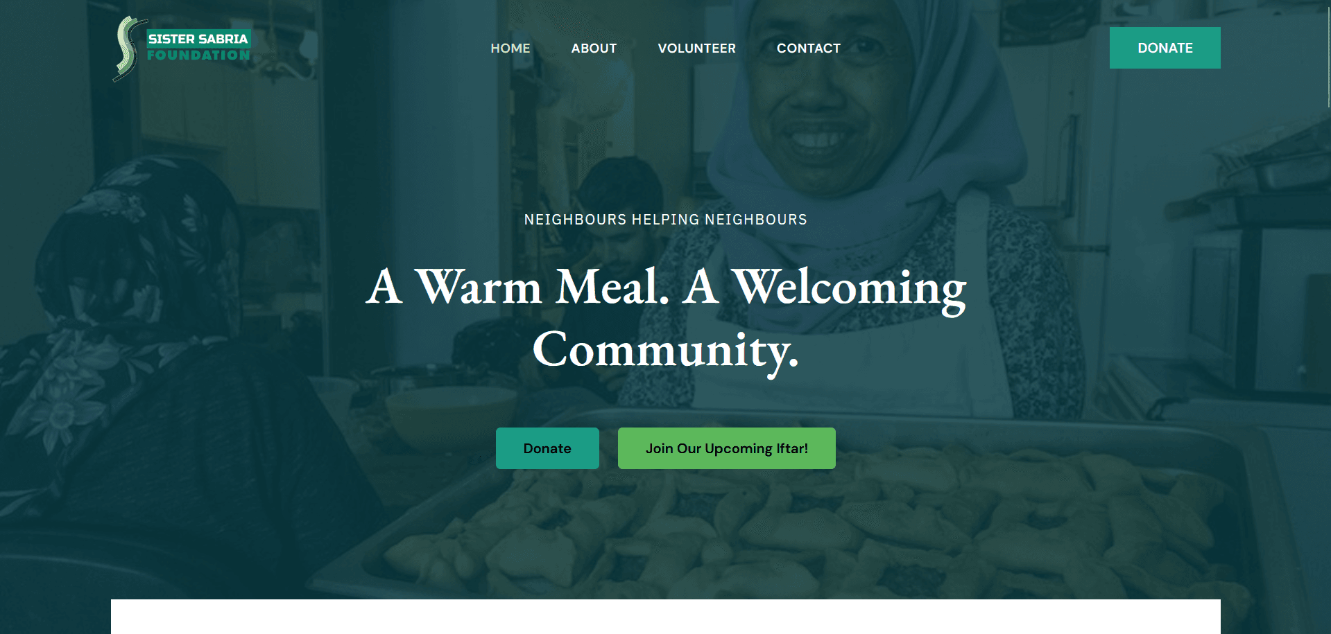 Sister Sabria Foundation website preview